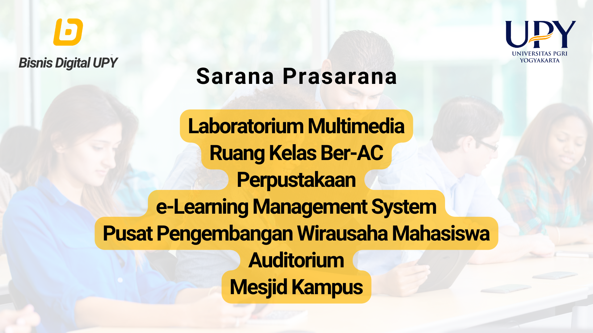 Sarana dan Prasarana di Bisnis Digital BisDig UPY
